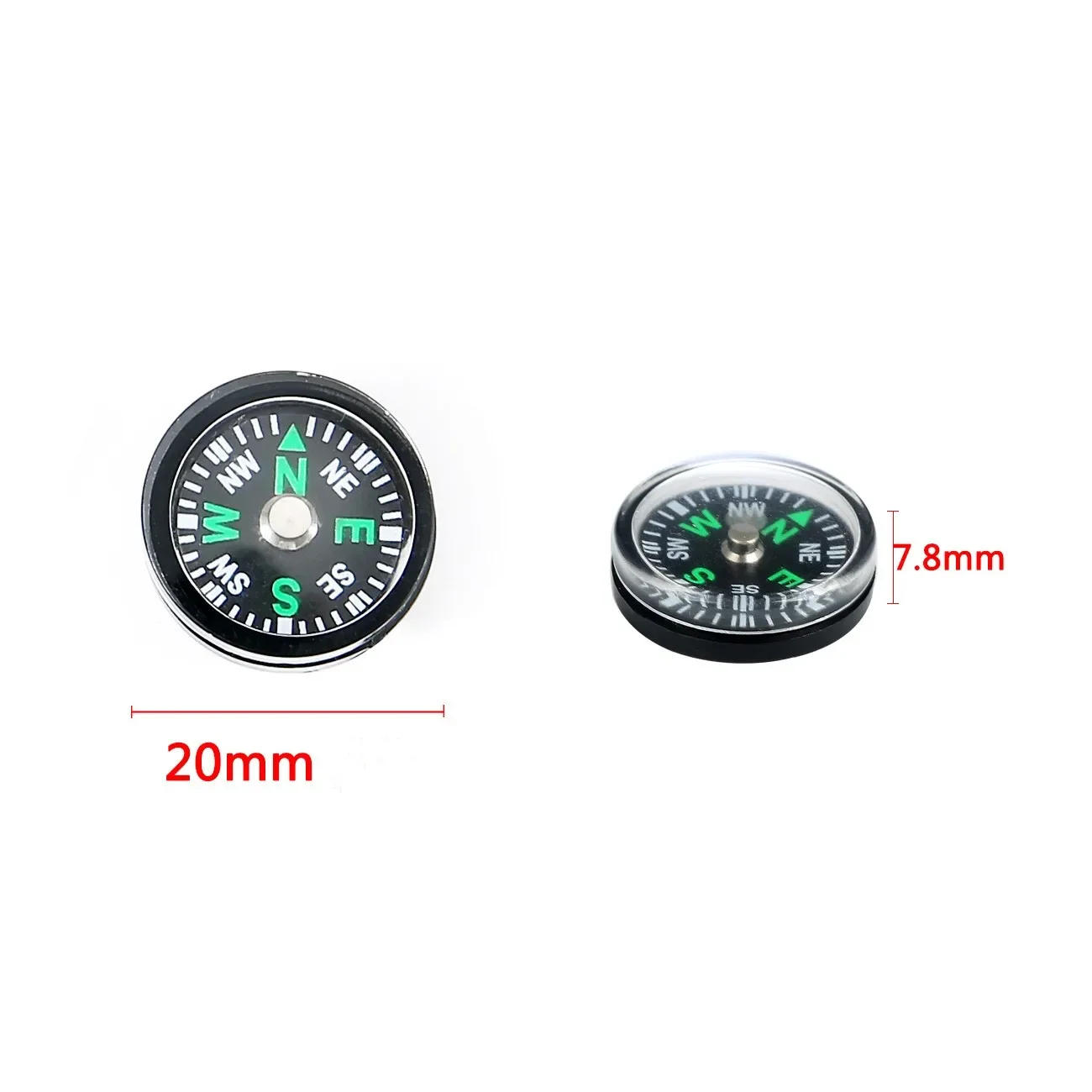 Description Picture 2 of item5PCS Portable Mini Compass for Camping Hiking Navigation Tools Outdoor Sports Mountaineering Survival Handheld Tactical Compass