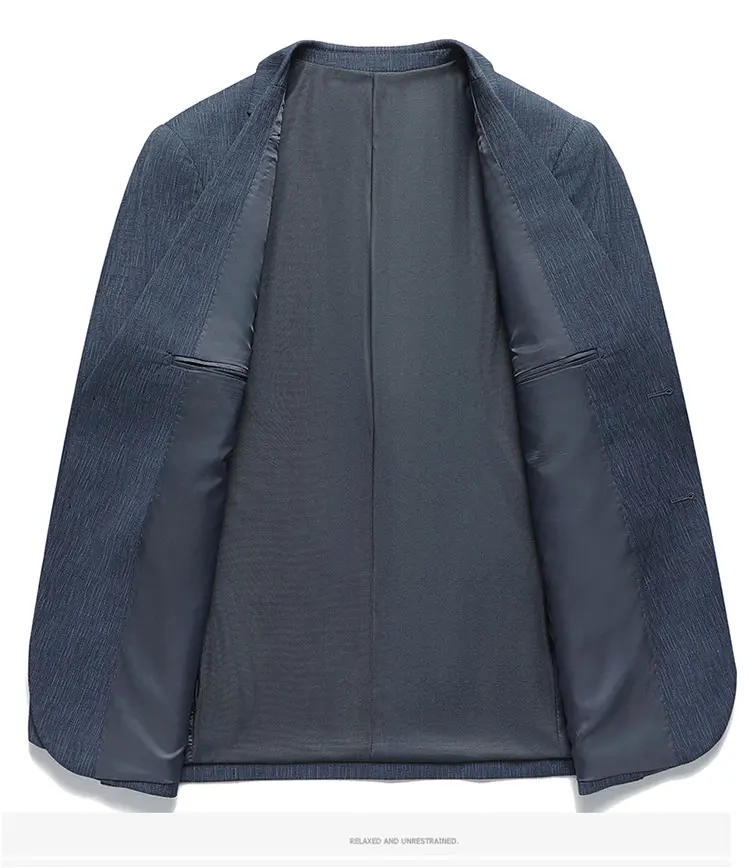 Description Picture 3 of itemMens Blazer Jacket Fashion Business Handsome Gentleman Korean Version of British Fashion Trend Casual Wedding Work Blazer