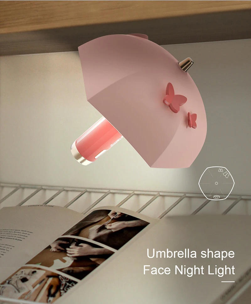 Description Picture 3 of itemDesk Lamp Hanging Magnetic Table Lamp LED USB Rechargeable Stepless Dimming Cabinet Closet Wardrobe Night Light