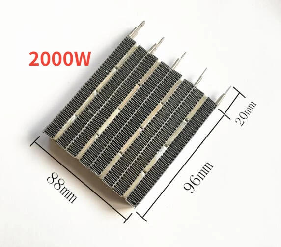 Description Picture 3 of item1Pcs Electric Fan Heater Parts PTC heating element ceramic heating fins plate  220-230V 1500W 1800W 2000W 3000W