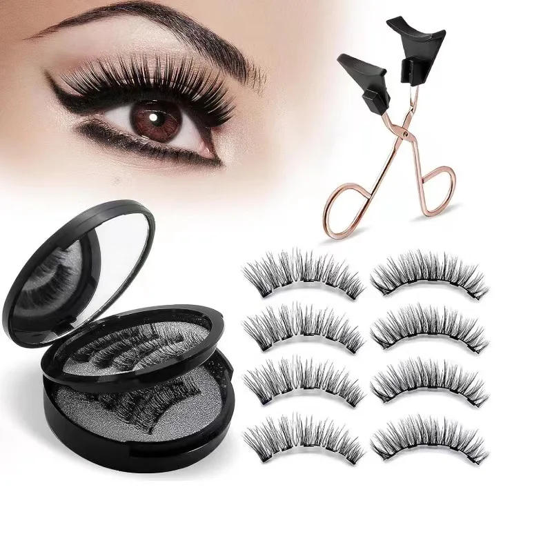 Description Picture 3 of item8pcs Magnetic False Eyelashes kit Makeup 3D False Eyelashes,Natural Voluminou Reusable False Eyelashes Makeup Tools for Beginner