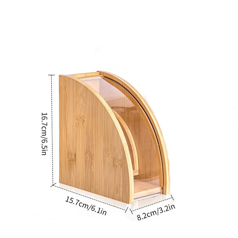 Description Picture 3 of itemLeeseph Bamboo Coffee Filter Holder, Coffee Paper Storage Rack, Renewable Stand ,Coffee Filter Paper Container Stand