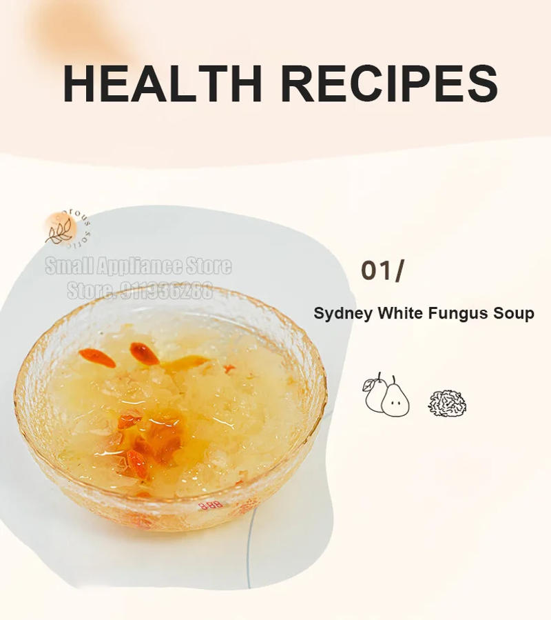 Description Picture 2 of itemMidea Electric Kettle 1.5L Health Pot Stew Multi-function Electric Cooker Glass Pot Household Appliances Small Portable Teapot