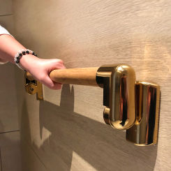 Toilet Folding Armrest Toilet Bathroom Elderly Safety Barrier-Free Stainless Steel Power Armrest Railing