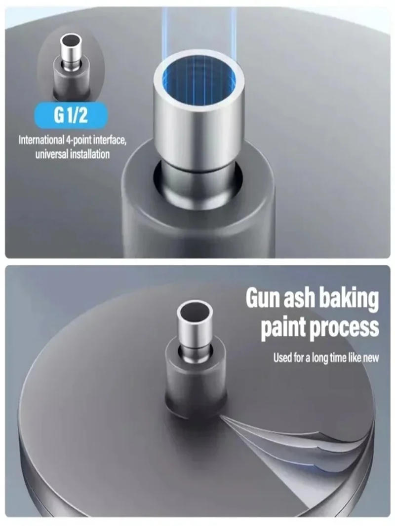 Description Picture 6 of itemNew 230mm Big Panel Showerhead 6 Mode Supercharge Rainfall Shower Head High Pressure Top Rain Shower Faucet Bathroom Accessories