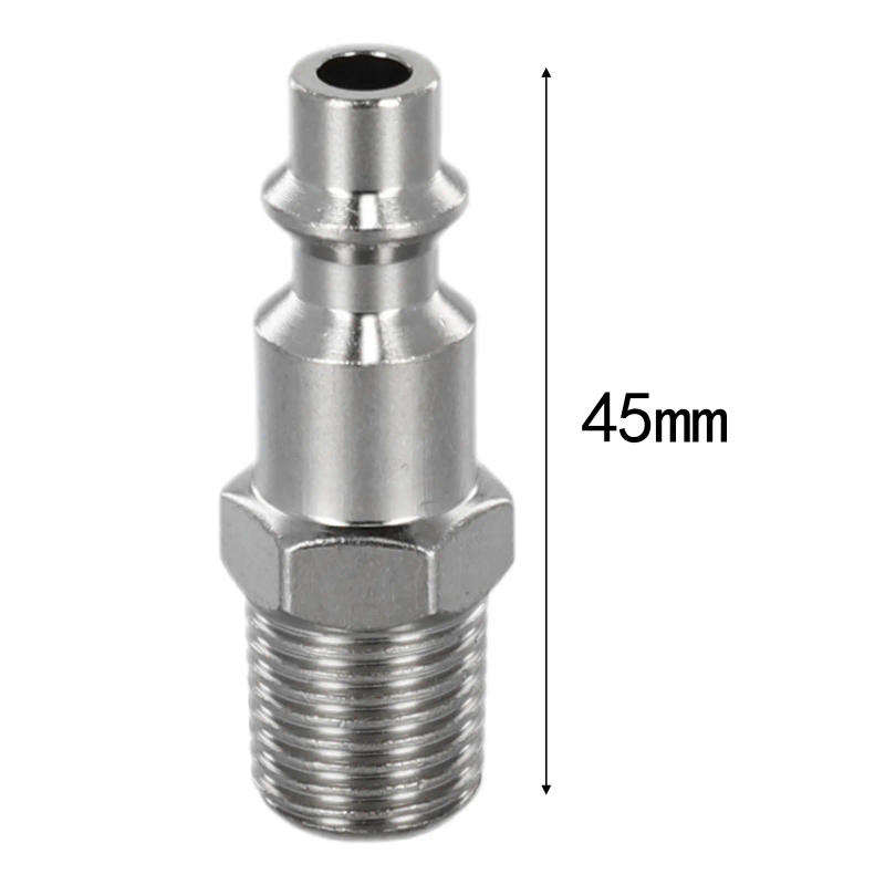 Description Picture 5 of itemAccessories Quick Connector Pneumatic Tools Quick Release Air Hose Fitting Connector For Air Hose Silver 6Pcs Exquisite