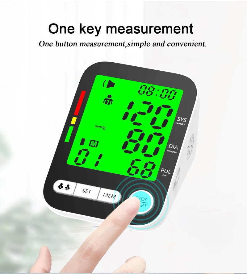 Description Picture 6 of itemHigh Accurate Blood Pressure Monitor Digital Sphygmomanometer Bp Monitors Electronic Tonometer Arm Cuff Talking BPM Tensiometer