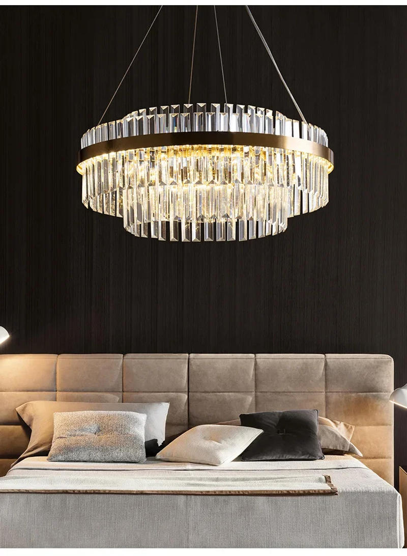 Description Picture 3 of itemModern Nordic Crystal Chandeliers Home Decoration LED Pendant Lights for Living Room Bedroom Kitchen Dining Room Indoor Lamps