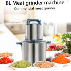 Electric Meat Grinders 8L Food Processor Stainless Steel Multifunctional Vegetable Slicer Processor Chopper Kitchen Appliances