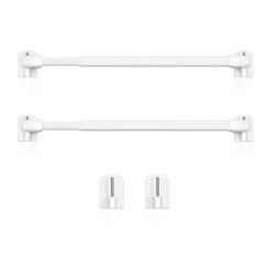 2 Pieces Adjustable Curtain Rod Telescopic Window Cupboard Stick Wardrobe Bracket Pole Without Drilling Rods for Home