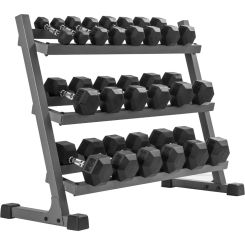 Dumbbell Pair Weight Sets, 380 lbs (7 Pair) to 550 lbs (10 Pair) Hand Weights, Dumbbell Sets with Weight Storage or Available