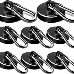8 Pack Magnetic Hooks，Strong Magnetic Hooks for Hanging for Home, Cruise Ship, Office Locker, Workplace,or Travel