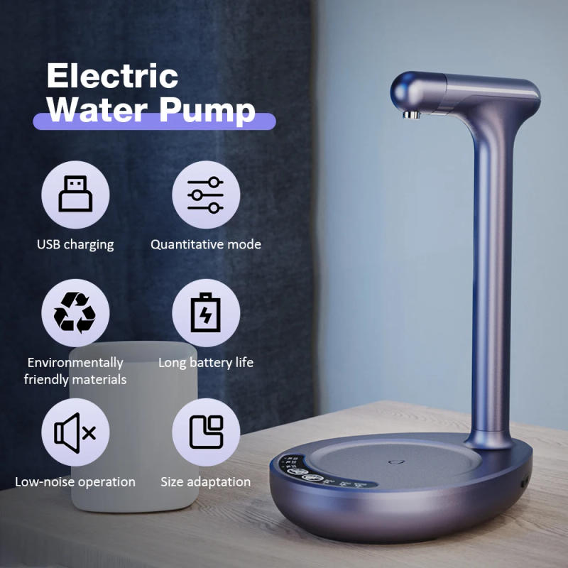 Description Picture 5 of itemRotatable Electric Water Pump With Tray 6 Speeds Quiet Automatic Water Dispenser USB Charging Portable Drinking Dispenser