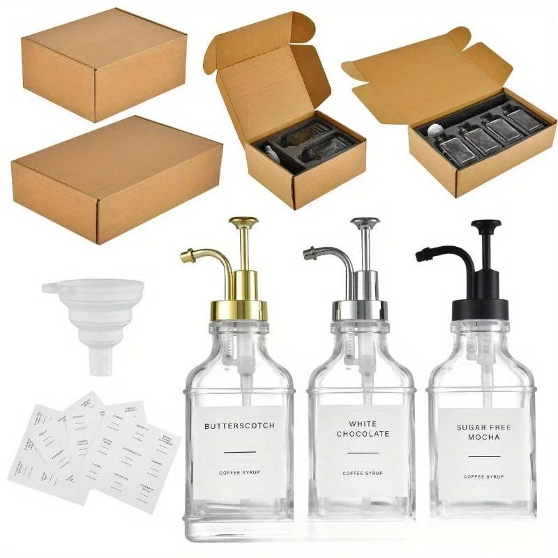 Description Picture 6 of item1pc Glass Soap Bottles Dispenser,500ml Square Shampoo Lotion Container,Liquid Hand Dish Soap Bottle for Bathroom Kithcen