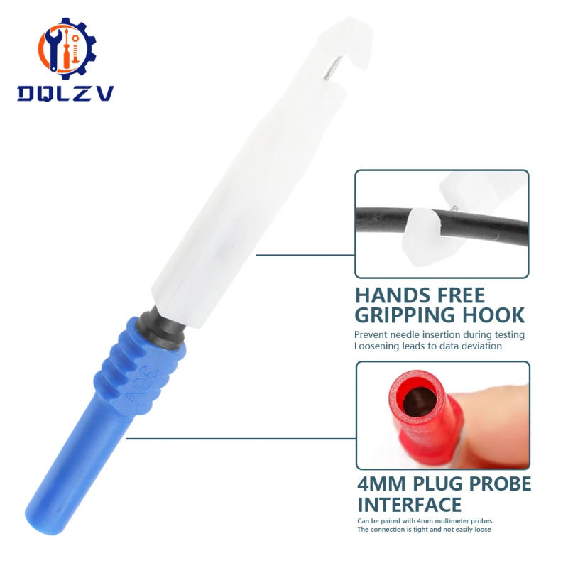 Description Picture 6 of item30V Car Multimeter test Tip Probes Diagnostic Tool Extention Back Insulation Wire Piercing Tester Needle Tip Repair Accessiries