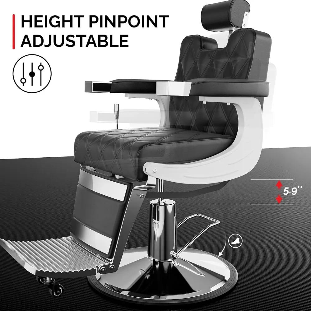 Description Picture 3 of itemVintage Barber Chair Heavy Duty Professional Salon Chair for Hair Stylist,Barbershop Beauty Spa Styling Tattoo Shampoo Equipment