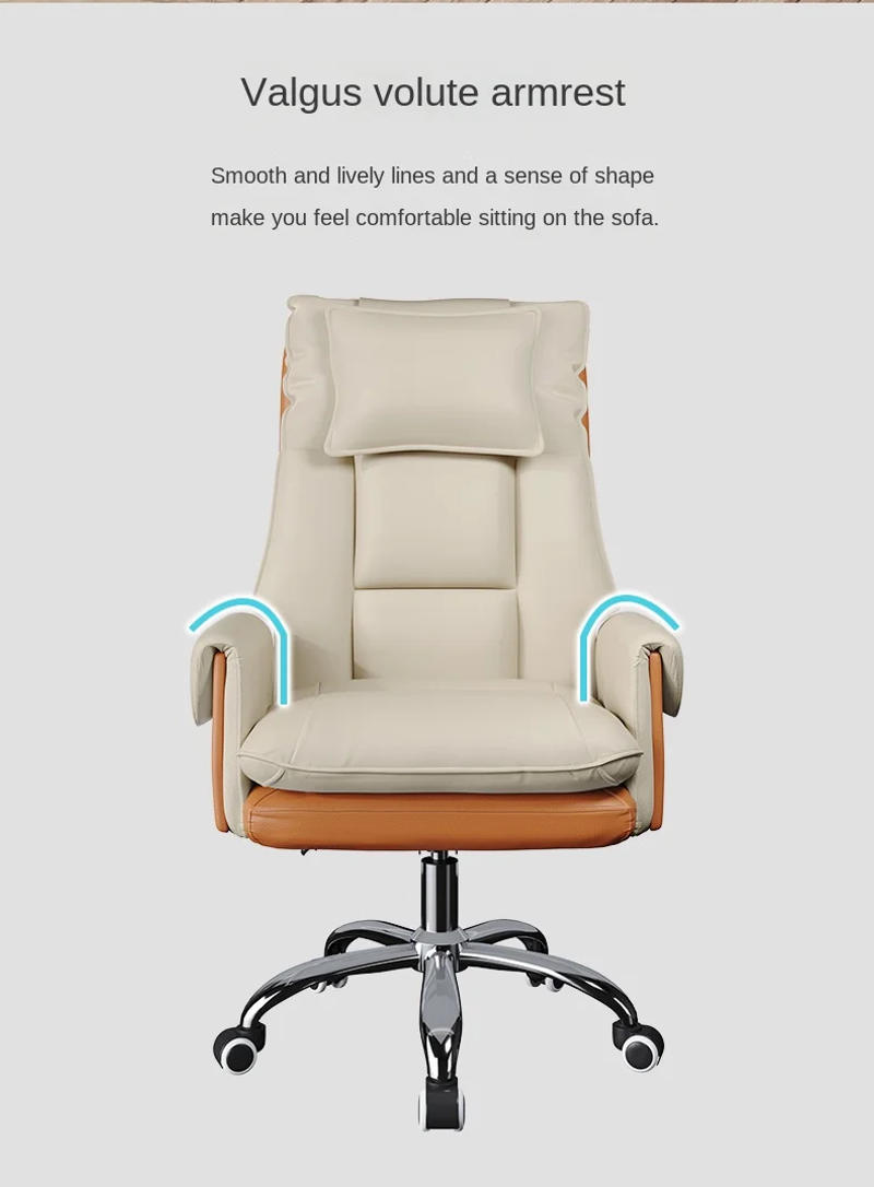 Description Picture 5 of itemIHOME Computer Chair Home Reclining Office Chair Comfortable Boss Chairs Gaming Seat Sedentary Sofa Chair Swivel Backrest Chairs