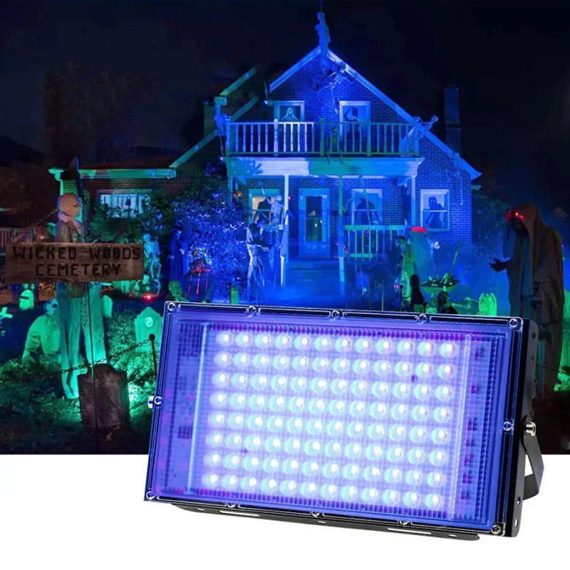 Description Picture 6 of item395nm UV Floodlight 50W 200W 300W LED UV Spotlights Waterproof IP65 Curing Ultraviolet Lamps Effect for DJ Party Holiday Decor