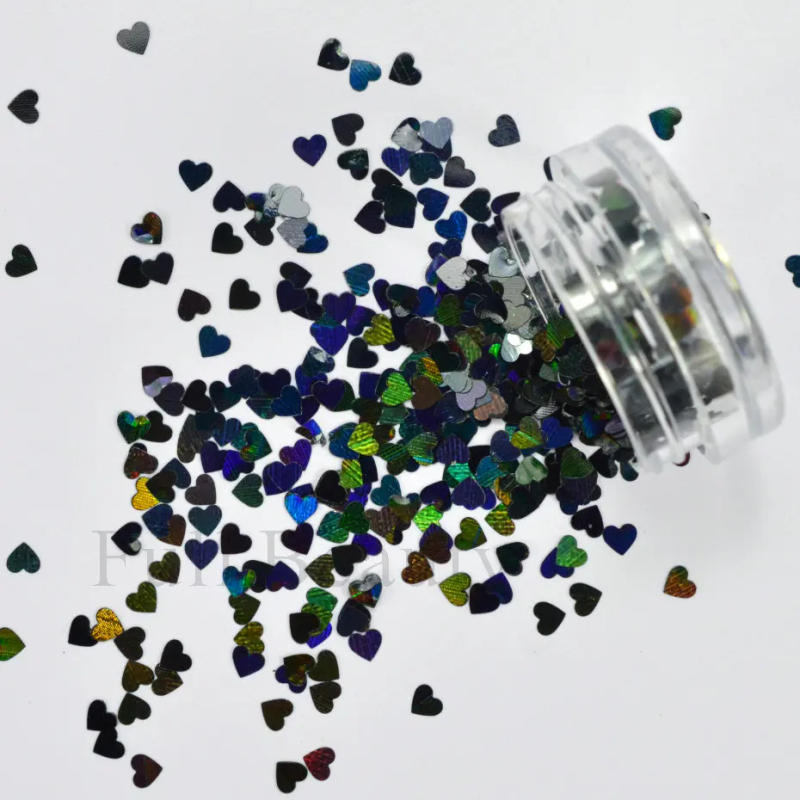 Description Picture 6 of itemRed Heart Nail Glitter Sequins Valentine's Day Decoration Shiny Love Heart Flakes Gel Polish Paillette Manicure Accessories LALB