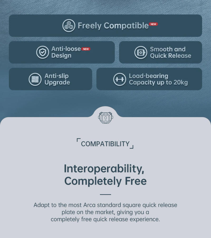 Description Picture 3 of itemFALCAM F38 V2 Shoulder Strap Quick Release Kit 20KG Payload Four Way Free Universal Arca Swiss Camera Quick Switch Plate Clamp