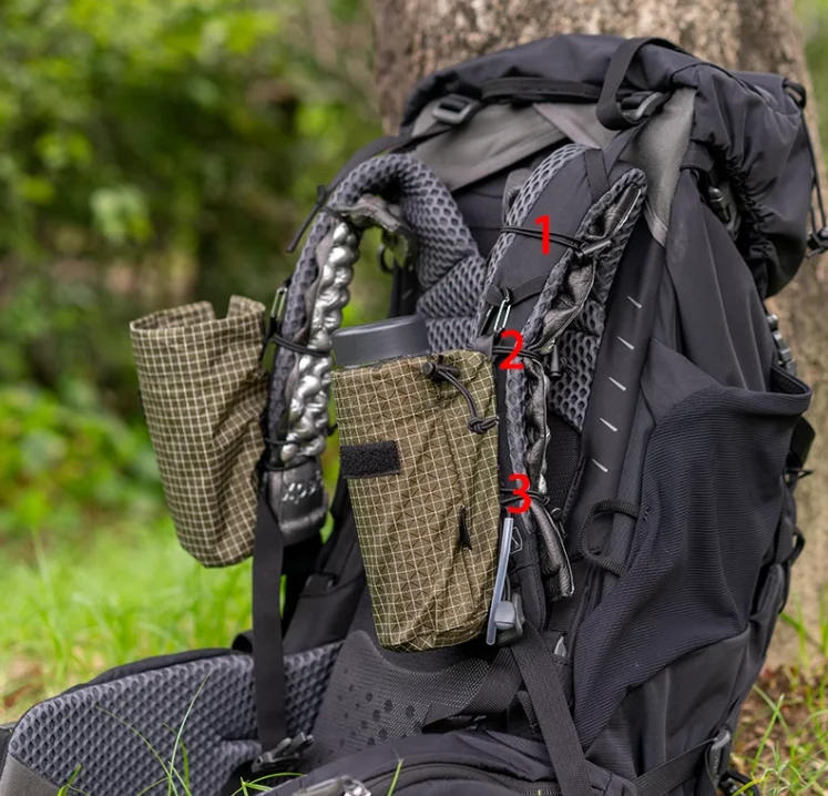 Description Picture 2 of itemUHMWPE Water Bottle Storage Bag Backpack Accessories Outdoor Lightweight Arm Bag Hiking Climbing Gear Molle Cash Phone Organizer