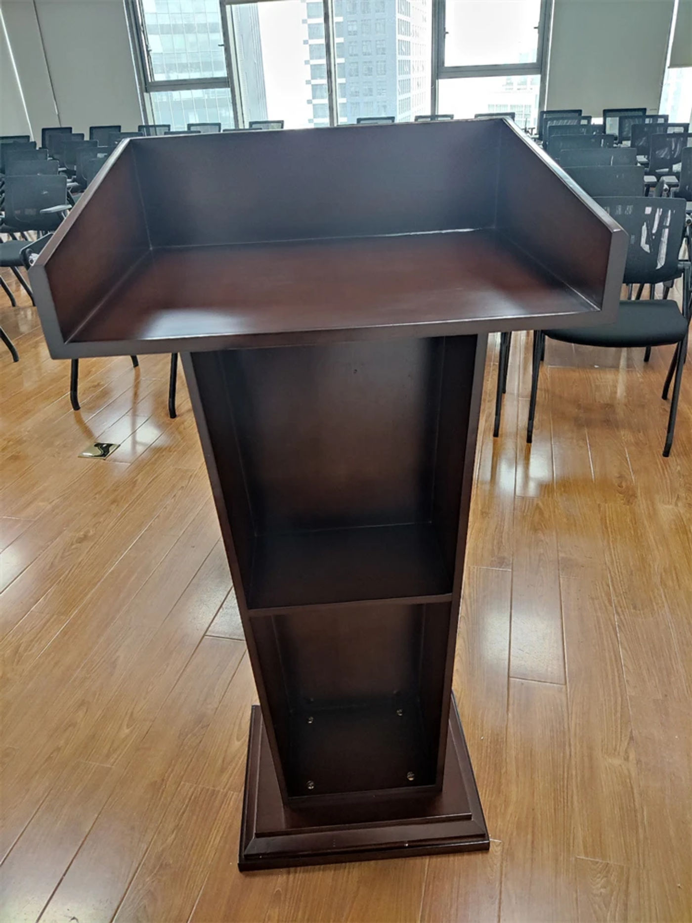 Description Picture 2 of itemHotel Restaurant Solid Wood Reception Desks Office Conference Speech Podium Stands Shopping Wedding Training Cashier Tables Z