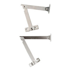 2 Pieces Lid Support Hinges Cabinet Cupboard Door Folding Hinge for Gift Box