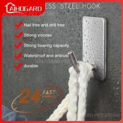 Stainless Steel Hooks Adhesive Door Wall Coat Rack Key Holder Rack Towel Hooks Hanger Kitchen Bathroom Storage Accessories