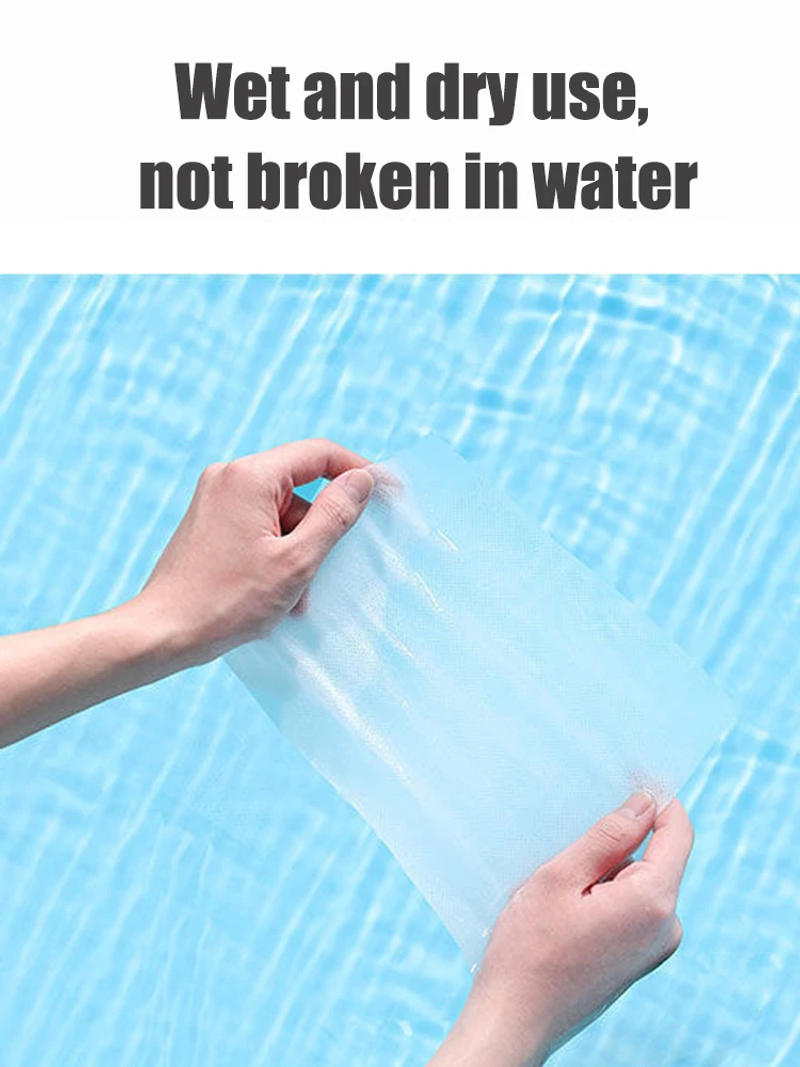 Description Picture 4 of item100PCS Natural Disposable Face Towel Travel Facial Cleansing Wet And Dry Makeup Remover Pearl Cotton Soft Makeup Nonwoven Towel