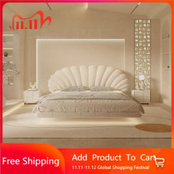 Unique Modern King Size Bed Modern Pretty White Princess Bed Loft Comferter Camas De Dormitorio Luxury Bedroom Set Furniture
