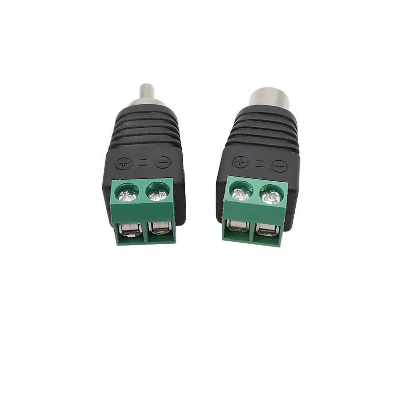 Description Picture 4 of itemRCA Male Plug & RCA Female Jack Screw Terminal Block Adapter RCA AV Audio Video CCTV Camera Speaker Wire Cable Connectors