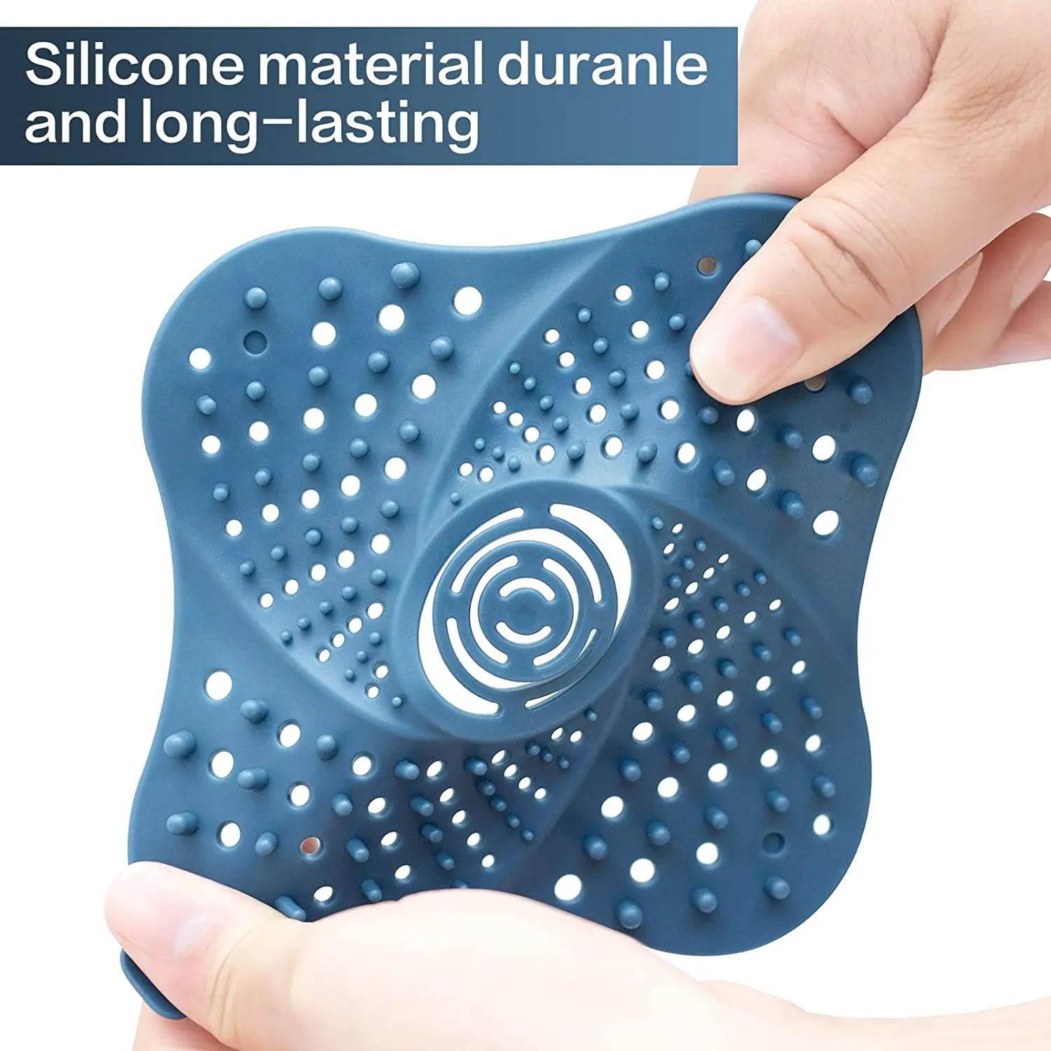 Description Picture 4 of itemHair Filter Sink Anti-blocking Hair Catcher Bathtub Shower Floor Hair Drain Stopper Silicone Drain Cover Bathroom Accessories