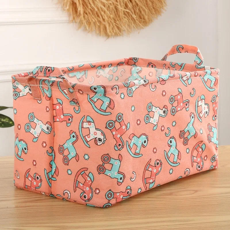 Description Picture 4 of item24L Cube Folding Fabric Storage Basket Closet Organizador Clothes Storage Boxes Home Office Shelf Organizers for Kids Toys