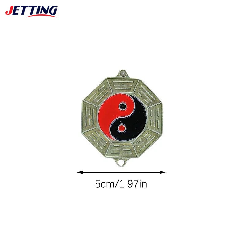 Description Picture 2 of itemChinese Fengshui Mirror 5cm Small Bagua Mirror Metal Retro Yinyang Crafts Ornaments Home Wall Decoration Pendant Can Hang