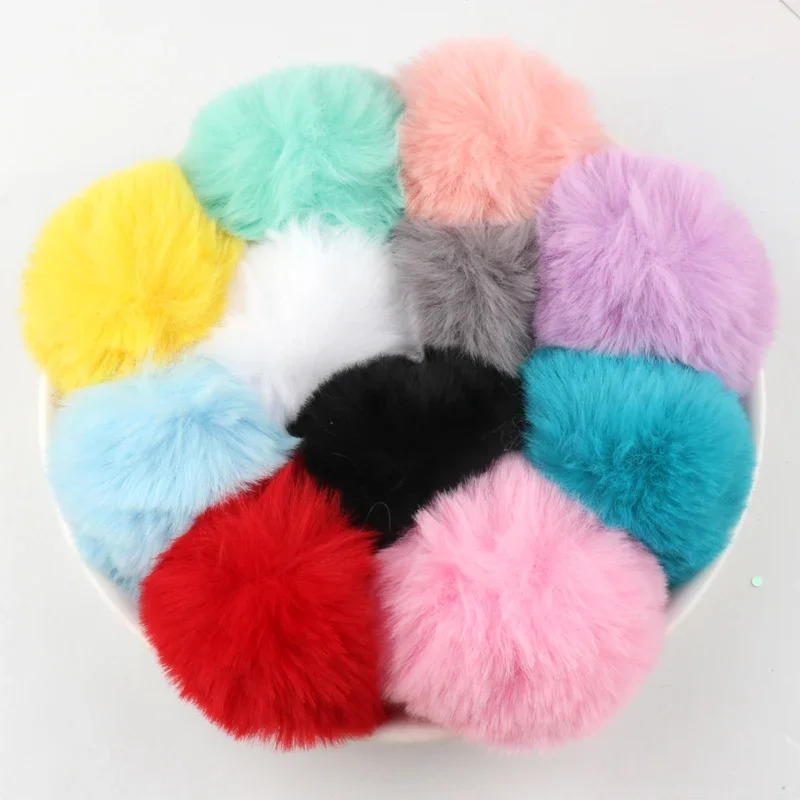 Description Picture 4 of itemRex Rabbit Fluffy Plush Fur Pompom Balls 6cm 8cm Soft Pompones DIY Pom Poms Kids Toys Wedding Decor Sewing Craft Supplies Gifts