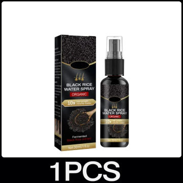 Black Rice Hair Growth Spray Repairs Damage Restore Soft Hair For All Types Fast Treatment Prevent Hair Thinning Dry Repair