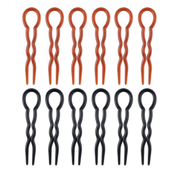 U Shaped Hair Clips Simple Hair Pins Fast Spiral Hairpin U Shaped Hair Braid Twist Pins U Shape Hair Clip Styling Tool