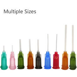 1/2 inch Screw Mouth Plastic PP Needle 14g-25g Flexible Industrial Dispensing Needle Tips