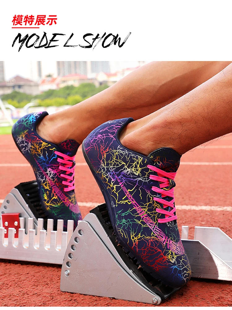 Description Picture 6 of itemMen Track and Field Spikes Shoes Training Competition Sprint Lightweight Racing Non-slip Match Waterproof Wholesale Professional