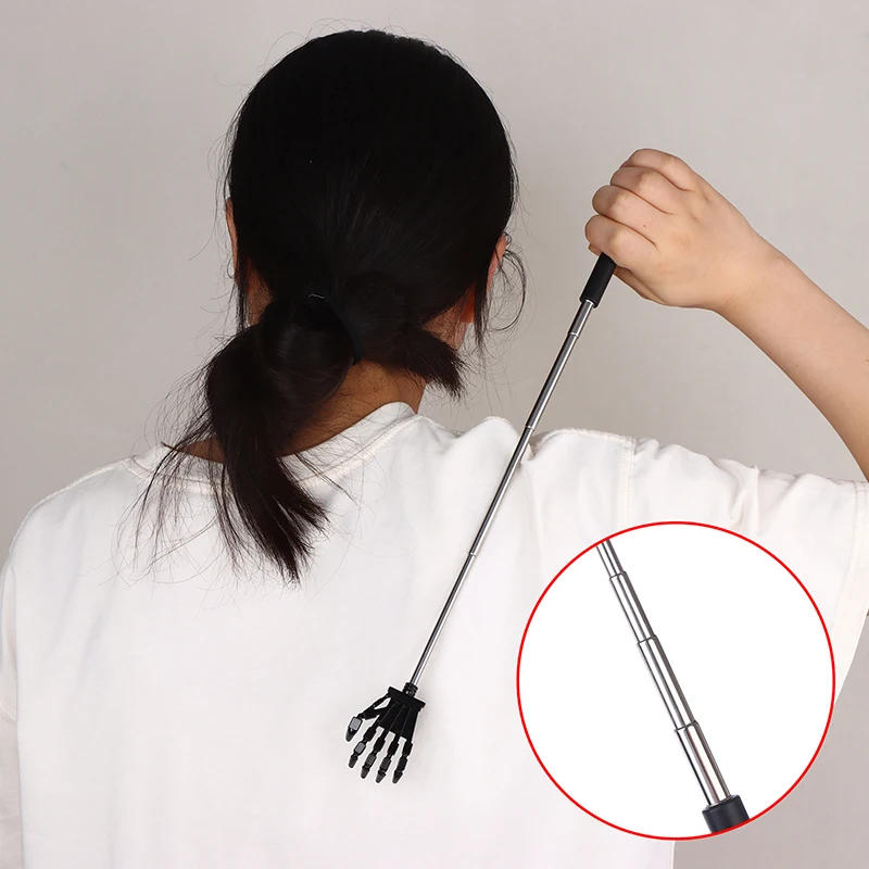 Description Picture 2 of itemBlack Machine Hand Adjustable Back Scratcher Steel Massage Telescopic Anti Itch Claw Old Man Happy Health Products Handicrafts