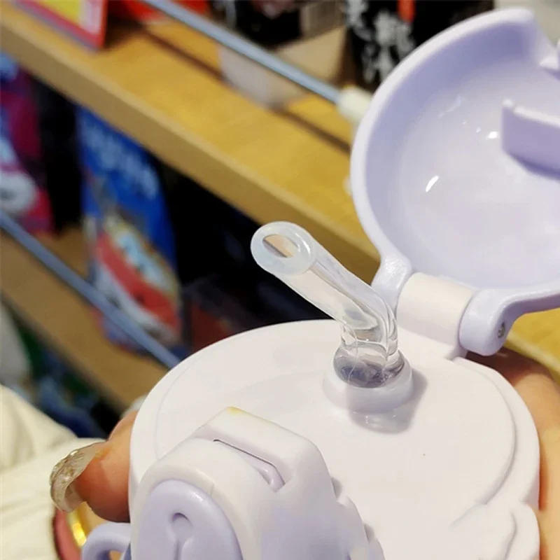 Description Picture 5 of item600ML Cartoon Kids Water Bottle Plastic Water Cup With Straw For Children School Leak Proof Outdoor Drinking Bottle Tumbler