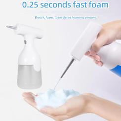 350mL Electric Foam Machine Large Capacity Waterproof Rechargeable Shampoo Shower Gel Facial Cleanser Foaming Maker For Bathroom