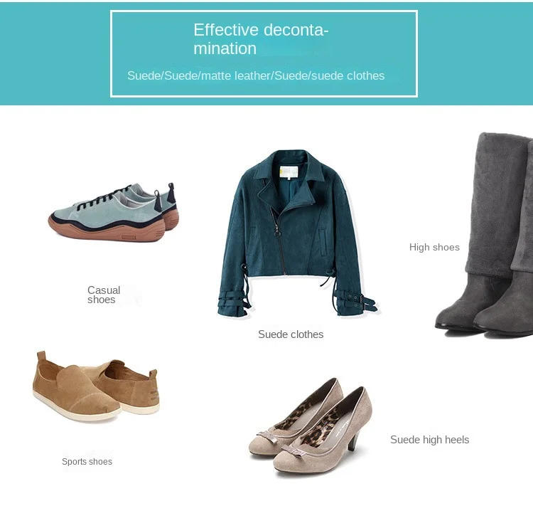 Description Picture 4 of itemSuede Rubber Shoe Brush Suede Brush Rubber Brush Eraser Household Use Cleaning Suede Shoes Brush Suede Yellow Boots Brush