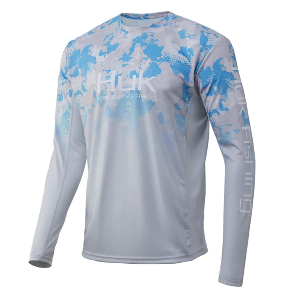 Description Picture 6 of itemHUK Fishing Shirt Long Sleeve Uv Protection Fishing Clothing Man Outdoor Summer Fishing Apparel UPF 50 Performance Tops