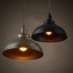 Modern Creative And Personalized Single Head Wrought Iron Retro Industrial Style Office Decoration Lighting Pendant Lamp