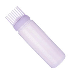 Root Comb Applicator Bottle Hairdressing Styling Tool Empty 170ml Hair Dye Bottle Applicator Brush for Salon Home DIY Barbershop