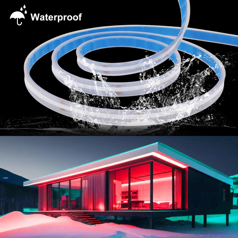 Description Picture 4 of item12V 24V 576 840LEDs/M RGB COB LED Strip Waterproof IP67 IP21 TV BackLight Home Decor Self Adhes Led Tape Diode Flexible Ribbon