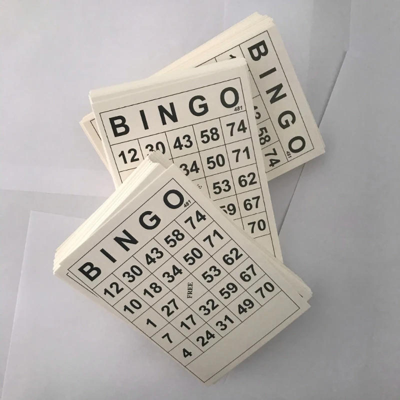 Description Picture 4 of item60Pcs Bingos Paper Game Cards Tabletop Game Supplies for Intellectual Development Dropshipping