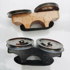 1pc Percussion Finger Jingles Tambourine Steel Jingles Handheld Percussion For Cajon Hand Drum Finger Bell Musical Instruments
