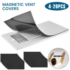 20Pcs Magnetic Vent Cover 15x30cm Thicken Ventilation Cover Prevent Air Passing Through Lightweight Grille Flexible Magnet Sheet